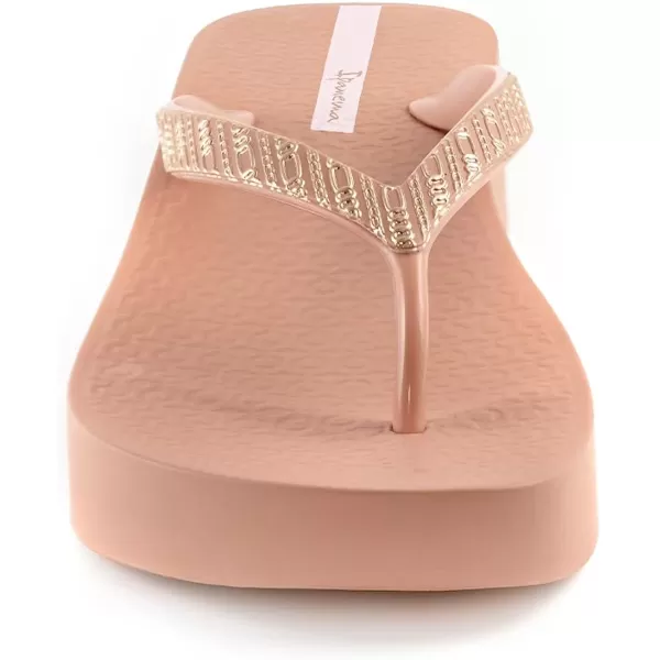 imageIpanema Womens Mesh VIII Platform Flip Flops  Comfortable amp Trendy Summer Platform Sandals with Embellished Straps Anatomic Footbed amp NonSlip SolePinkRose