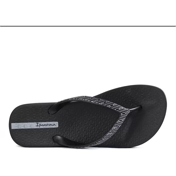 imageIpanema Womens Mesh VIII Platform Flip Flops  Comfortable amp Trendy Summer Platform Sandals with Embellished Straps Anatomic Footbed amp NonSlip SoleBlackGrey