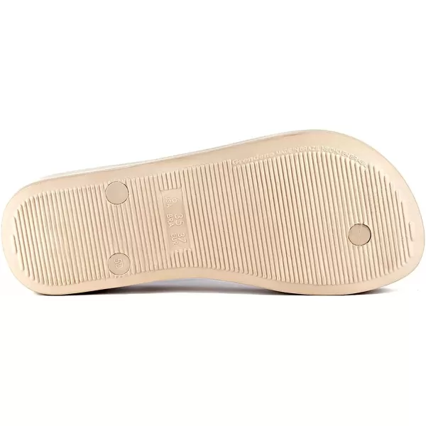 imageIpanema Womens Mesh VIII Platform Flip Flops  Comfortable amp Trendy Summer Platform Sandals with Embellished Straps Anatomic Footbed amp NonSlip SoleBeigeSilver