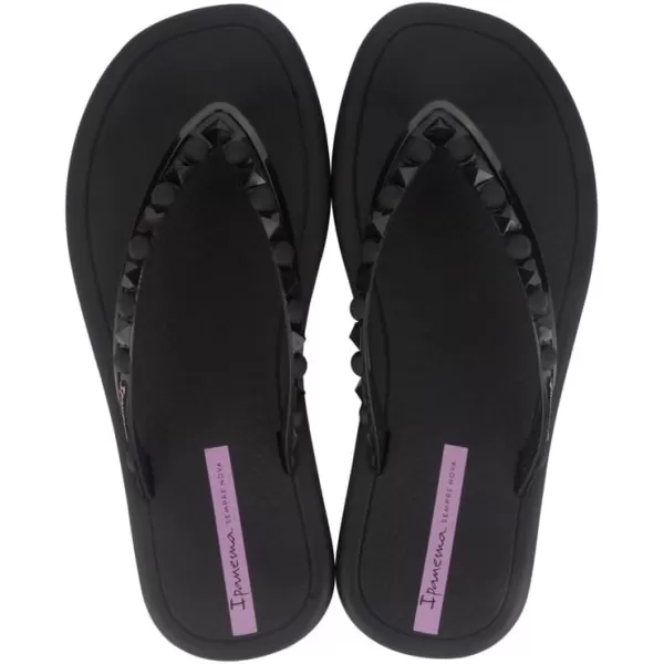 imageIpanema Womens Meu Sol Ad Flip FlopsBlackLilac