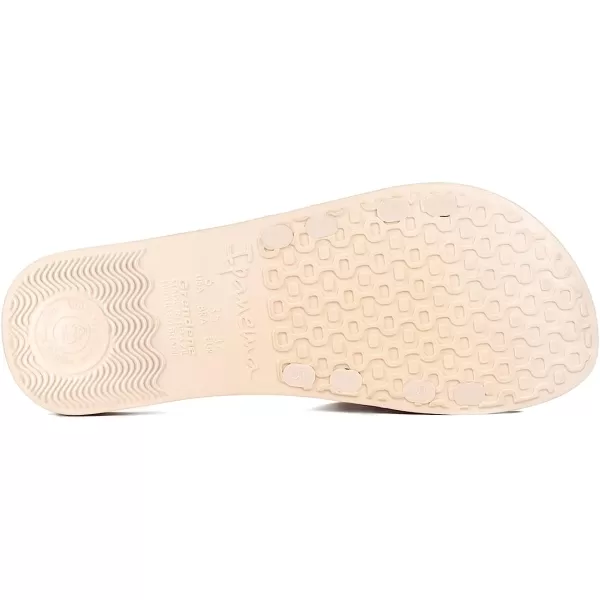 imageIpanema Womens Street II Slides  Comfortable and Trendy SlipOn Sandals Flip Flops for Women with Wide Minimalist Crisscross UpperBeigeBeige