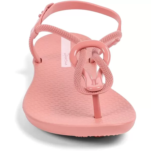 imageIpanema Womens Trendy Sandals  Comfortabe and Stylish TStrap Flat Sandals with Adjustable Ankle Strap ClosurePinkPink
