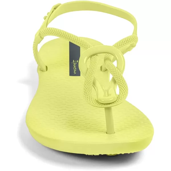 imageIpanema Womens Trendy Sandals  Comfortabe and Stylish TStrap Flat Sandals with Adjustable Ankle Strap ClosureYellowYellow