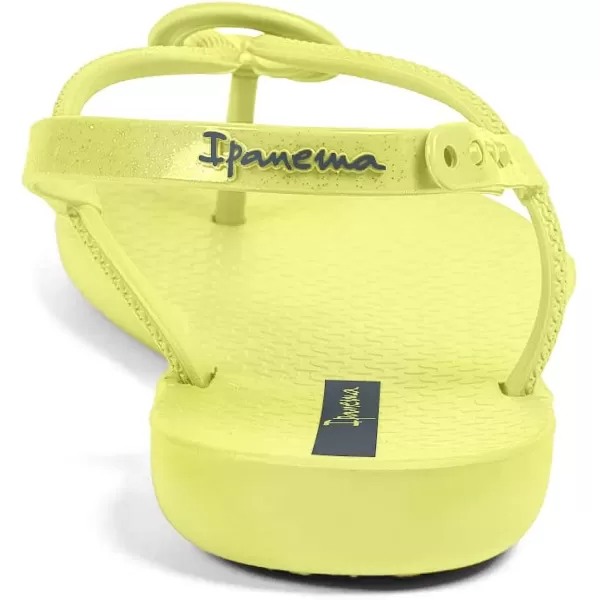 imageIpanema Womens Trendy Sandals  Comfortabe and Stylish TStrap Flat Sandals with Adjustable Ankle Strap ClosureYellowYellow