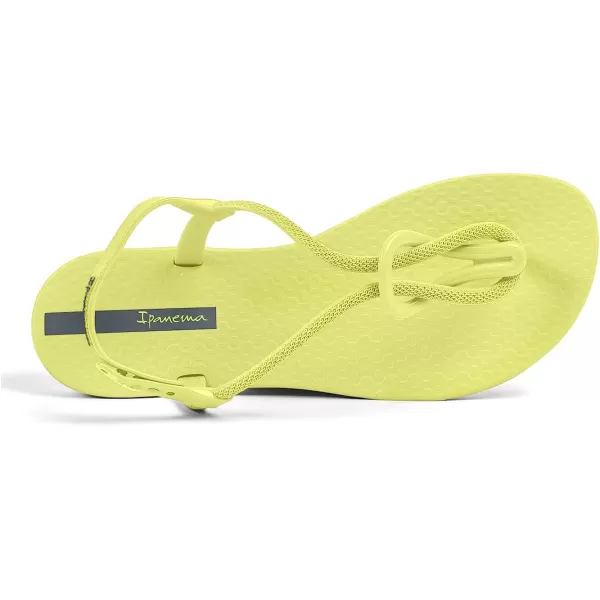 imageIpanema Womens Trendy Sandals  Comfortabe and Stylish TStrap Flat Sandals with Adjustable Ankle Strap ClosureYellowYellow