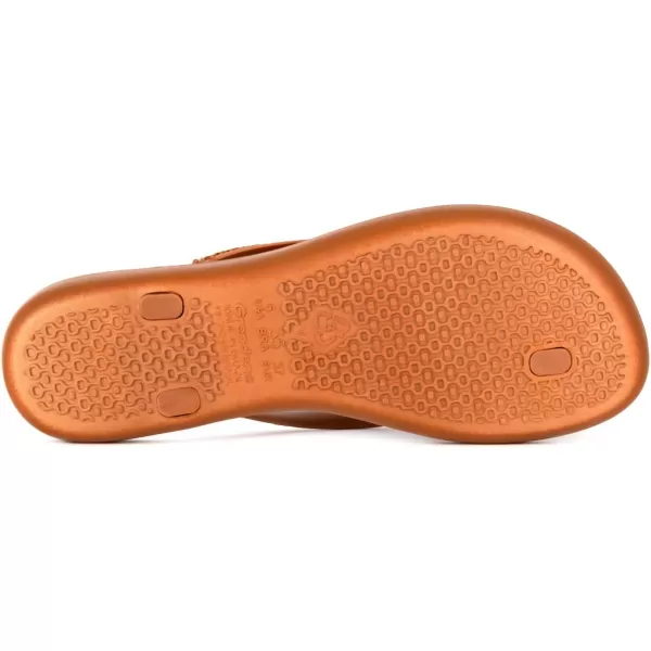imageIpanema Womens Wave Heart Flip Flop  Comfortable amp Stylish Summer Sandal with Metallic Heart Embellishment Anatomic Footbed amp NonSlip SoleBrownBronze