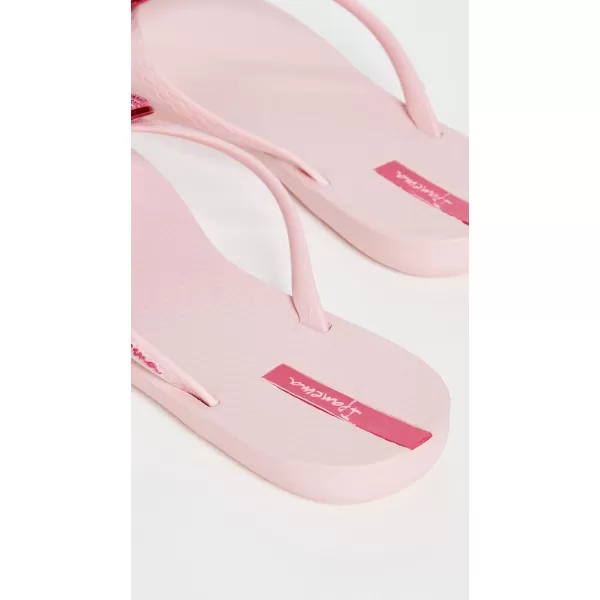 imageIpanema Womens Wave Heart Flip Flop  Comfortable amp Stylish Summer Sandal with Metallic Heart Embellishment Anatomic Footbed amp NonSlip SolePinkRed