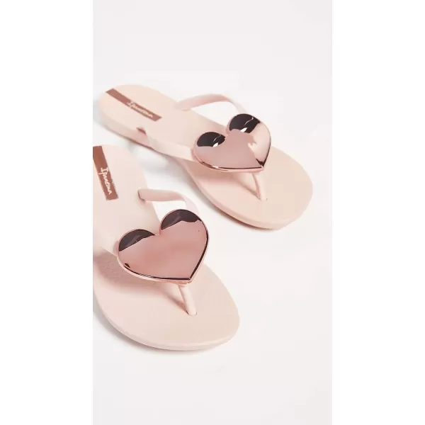 imageIpanema Womens Wave Heart Flip Flop  Comfortable amp Stylish Summer Sandal with Metallic Heart Embellishment Anatomic Footbed amp NonSlip SolePinkRose
