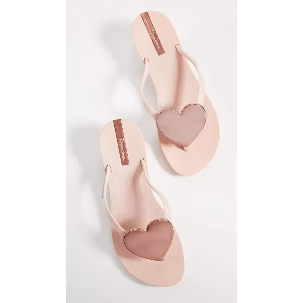 imageIpanema Womens Wave Heart Flip Flop  Comfortable amp Stylish Summer Sandal with Metallic Heart Embellishment Anatomic Footbed amp NonSlip SolePinkRose
