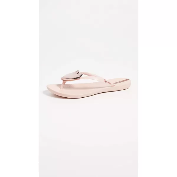 imageIpanema Womens Wave Heart Flip Flop  Comfortable amp Stylish Summer Sandal with Metallic Heart Embellishment Anatomic Footbed amp NonSlip SolePinkRose