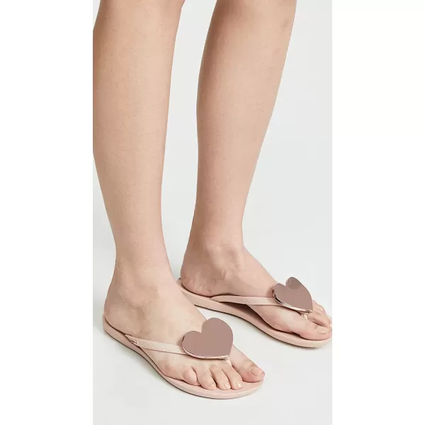 imageIpanema Womens Wave Heart Flip Flop  Comfortable amp Stylish Summer Sandal with Metallic Heart Embellishment Anatomic Footbed amp NonSlip SolePinkRose