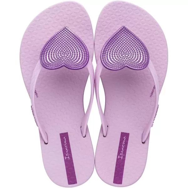 imageIpanema Wave Heart II Kids Flip Flops  Stylish and Comfortable Summer Sandals with NonSlip Sole for Active PlayLilacPink