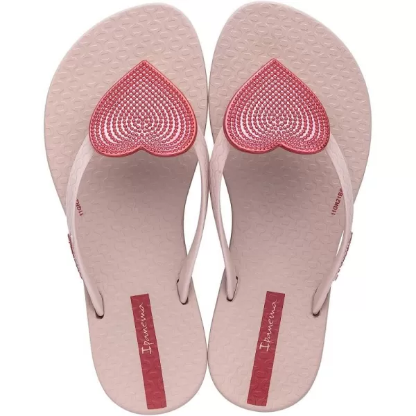 imageIpanema Wave Heart II Kids Flip Flops  Stylish and Comfortable Summer Sandals with NonSlip Sole for Active PlayPinkRed
