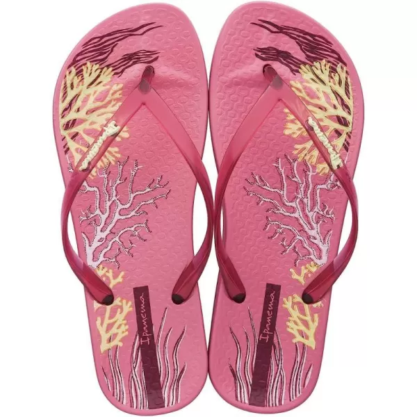 imageIpanema Womens Ana Glossy Flip Flop  Comfortable amp Stylish Summer Sandal with Anatomic Footbed amp NonSlip SolePinkPinkBeige