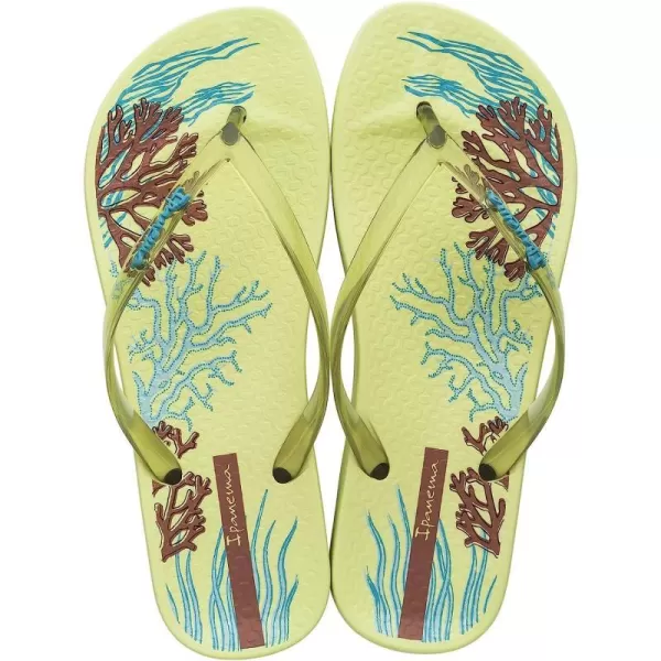 imageIpanema Womens Ana Glossy Flip Flop  Comfortable amp Stylish Summer Sandal with Anatomic Footbed amp NonSlip SoleYellowBlue