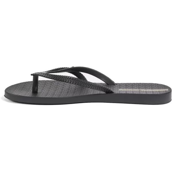 imageIpanema Womens Bossa Flip Flops  Comfortable and Stylish Slipon Sandals for Women with Woven YStrap DesignBlackBlack