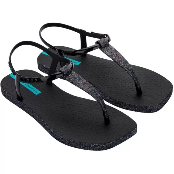 imageIpanema Womens Class Edge Glow Ad SandalsBlackGlitter Black