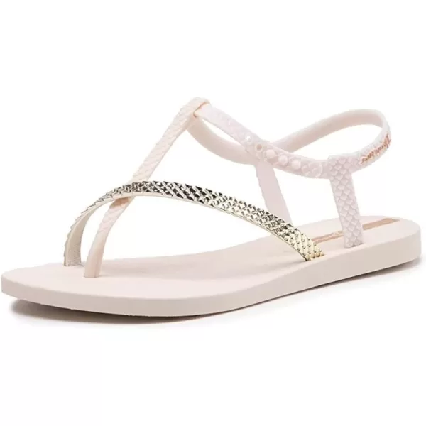 imageIpanema Womens Class Wish II Sandals  Comfortable and Trendy Strappy Sandals for Women with Metallic Snakeskin Texture and Adjustable Ankle StrapBeigeGold
