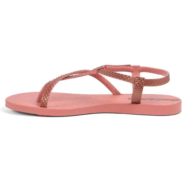 imageIpanema Womens Class Wish II Sandals  Comfortable and Trendy Strappy Sandals for Women with Metallic Snakeskin Texture and Adjustable Ankle StrapPinkMetallic Pink