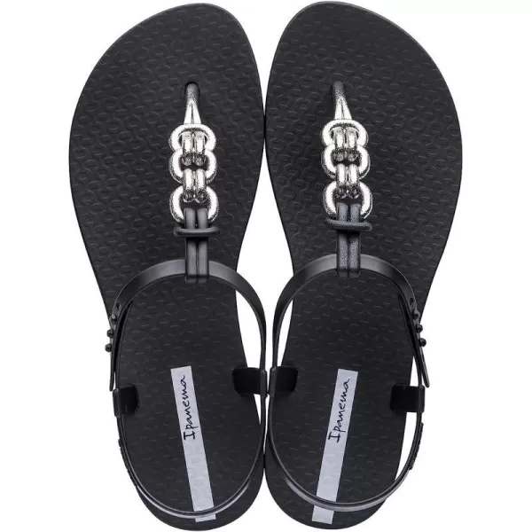 imageIpanema Womens Connect Sandal  Comfortable Stylish amp Versatile Summer FootwearBlackSilver