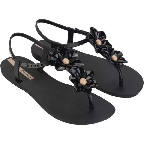 imageIpanema Womens Duo Flowers Fem SandalsBlackBeige