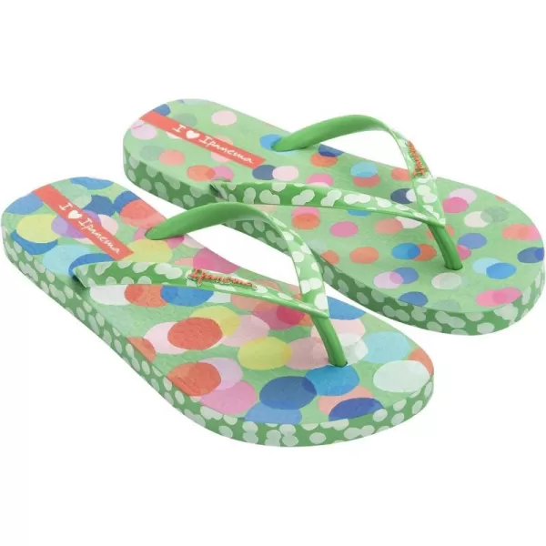 imageIpanema Womens Expression Flip Flop  Comfortable Fun amp Stylish Multi Color Summer Sandal with Anatomic Footbed amp NonSlip SoleGreenGreenpink
