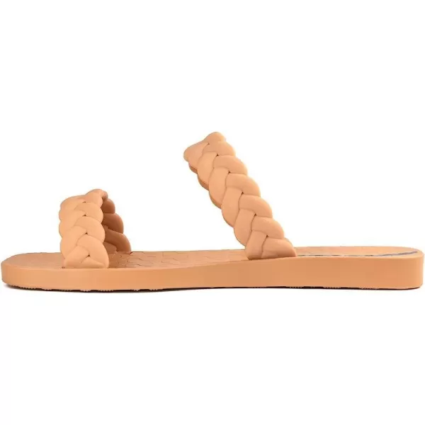 imageIpanema Womens Fever Slides  Comfortable and Trendy SlipOn Sandals Flip Flops for Women with Braided Double StrapsBrownBeige