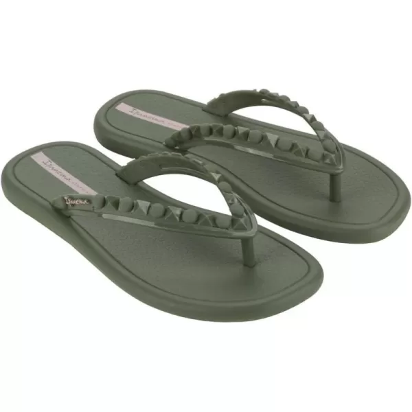 imageIpanema Womens Meu Sol Ad Flip FlopsGreenPink