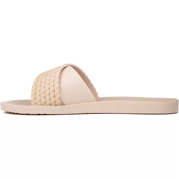 imageIpanema Womens Street II Slides  Comfortable and Trendy SlipOn Sandals Flip Flops for Women with Wide Minimalist Crisscross UpperBeigeBeige