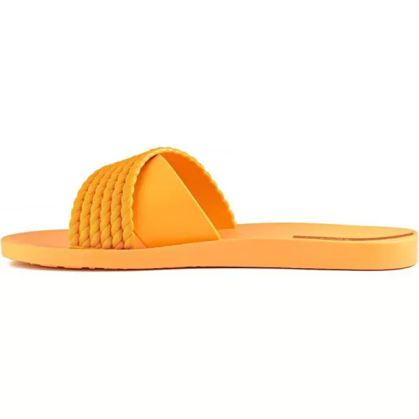 imageIpanema Womens Street II Slides  Comfortable and Trendy SlipOn Sandals Flip Flops for Women with Wide Minimalist Crisscross UpperOrangeOrange