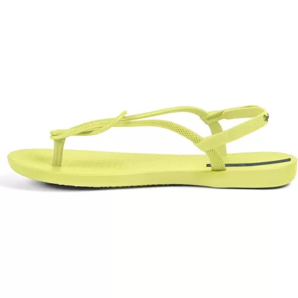 imageIpanema Womens Trendy Sandals  Comfortabe and Stylish TStrap Flat Sandals with Adjustable Ankle Strap ClosureYellowYellow