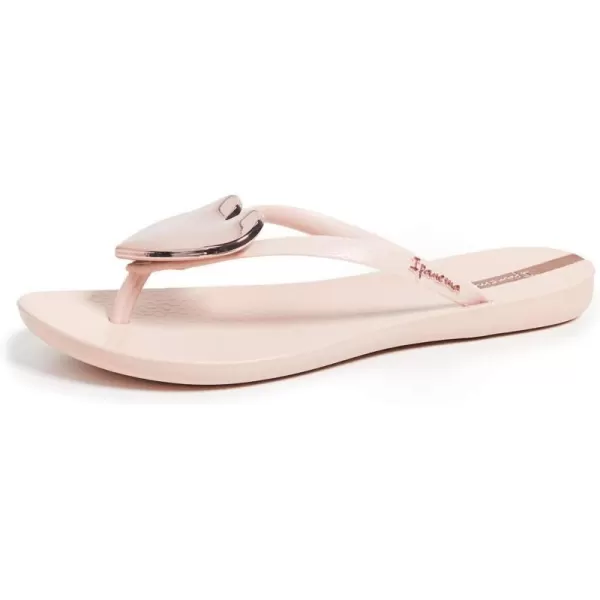 imageIpanema Womens Wave Heart Flip Flop  Comfortable amp Stylish Summer Sandal with Metallic Heart Embellishment Anatomic Footbed amp NonSlip SolePinkRose