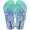 imageIpanema Ana Nostalgic Hearts Kids Flip Flops  Stylish ampamp Comfortable Summer Footwear for Children NonSlip Sole Water Resistant Durable Material for Active PlayGreenBlue