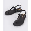 imageIpanema Glossy Womens Sandals  Thong Sandals for Women Womens Sandal Comfy Sandals Flat Sandals for Women Jelly Sandals Adjustable Back Strap Water ResistantBlackClear Black