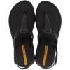 imageIpanema Glossy Womens Sandals  Thong Sandals for Women Womens Sandal Comfy Sandals Flat Sandals for Women Jelly Sandals Adjustable Back Strap Water ResistantBlackClear Black