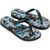 imageIpanema Temas XIV Kids Flip Flops  Comfortable ampamp Stylish Unisex Flip Flops for Kids Bright ampamp Colorful Prints NonSlip Sole Durable Water Resistant Easy to CleanBlackGreyBlue
