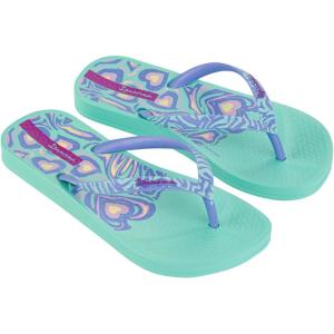 imageIpanema Ana Nostalgic Hearts Kids Flip Flops  Stylish ampamp Comfortable Summer Footwear for Children NonSlip Sole Water Resistant Durable Material for Active PlayGreenBlue