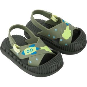 imageIpanema Cute Baby Sandals  Soft Lightweight Toddler Sandals wProtective Toe Cap Elastic Slingback Strap Cute Prints Unisex Easy OnOff Easy to Clean Water Resistant PVCGreenYellow