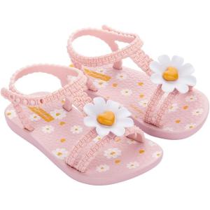 imageIpanema Daisy Baby Sandals  OpenToe Sandals for Toddlers Adjustable Crocheted Straps ampamp Flower Embellishment Easy On Off Easy to Clean Comfy Breathable LightweightPinkPinkYellow