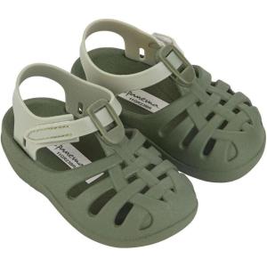 imageIpanema Summer Baby Sandals  ClosedToe Sandals for Toddlers wVelcro Closure Easy on Easy Off Easy to Clean PVC Water Resistant Sandals Comfy Breathable LightweightGreen
