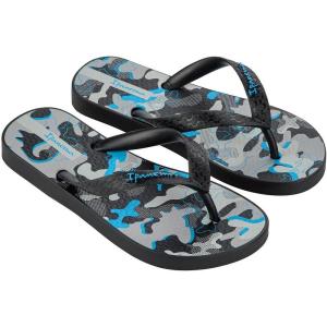 imageIpanema Temas XIV Kids Flip Flops  Comfortable ampamp Stylish Unisex Flip Flops for Kids Bright ampamp Colorful Prints NonSlip Sole Durable Water Resistant Easy to CleanBlackGreyBlue