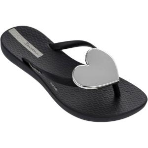 imageIpanema Wave Heart II Kids Flip Flops  Stylish and Comfortable Summer Sandals with NonSlip Sole for Active PlayBlackBlack
