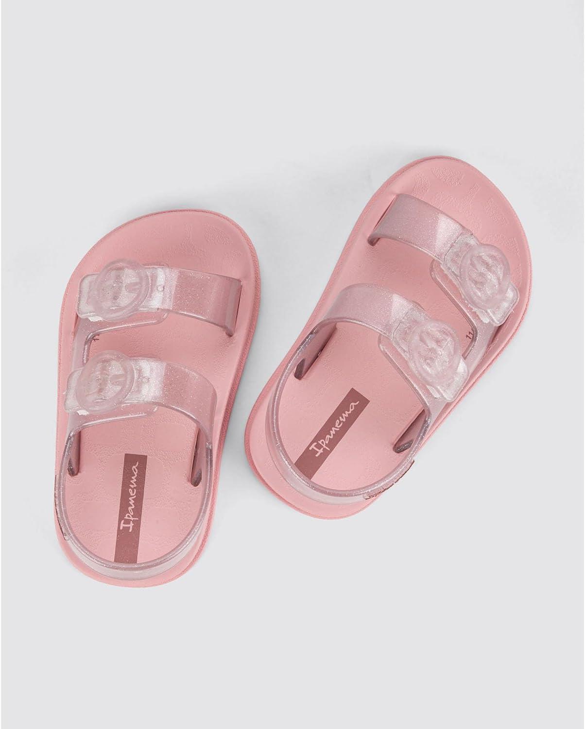 imageIpanema Follow II Baby Sandals  Lightweight OpenToe Toddler Sandals wBack Strap Double Buckle Toddler Jelly Shoes Soft Flexible Easy OnOff Easy to Clean Water Resistant