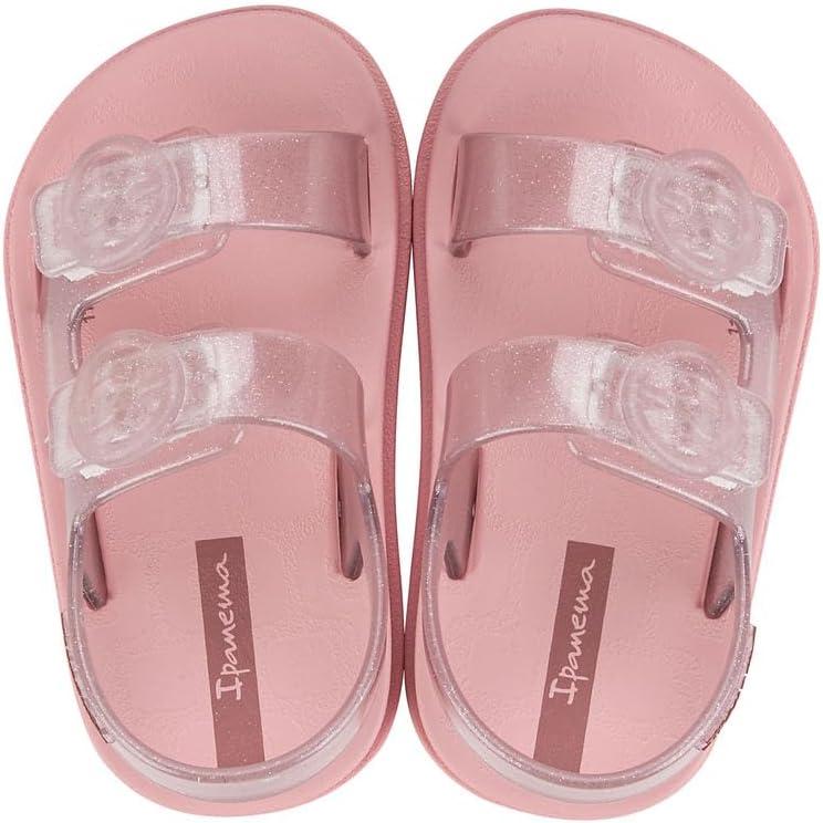 imageIpanema Follow II Baby Sandals  Lightweight OpenToe Toddler Sandals wBack Strap Double Buckle Toddler Jelly Shoes Soft Flexible Easy OnOff Easy to Clean Water Resistant