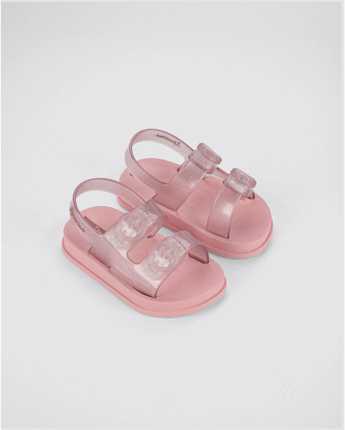 imageIpanema Follow II Baby Sandals  Lightweight OpenToe Toddler Sandals wBack Strap Double Buckle Toddler Jelly Shoes Soft Flexible Easy OnOff Easy to Clean Water Resistant