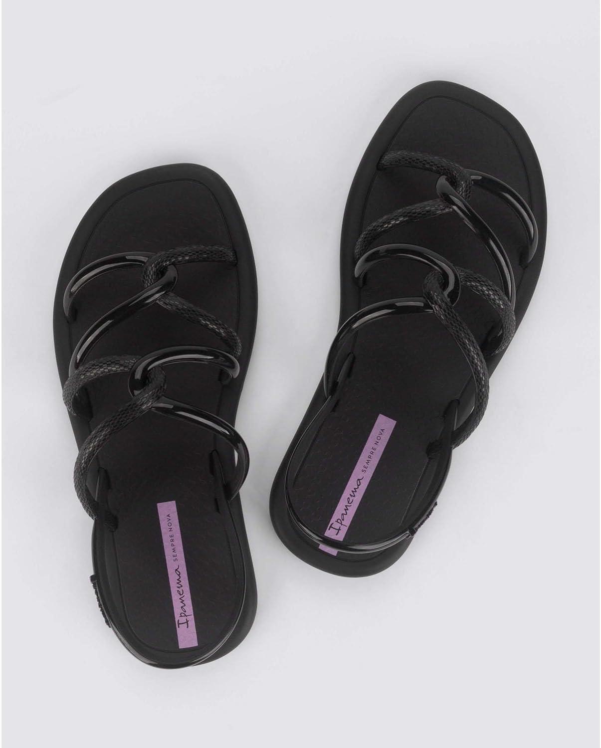 imageIpanema Meu Sol Womens Sandals  Strappy Sandals for Women Flat Sandals Comfortable Dressy Women Sandals Summer Dress Sandals wBackstrap Water Resistant Easy to CleanBlackLilac