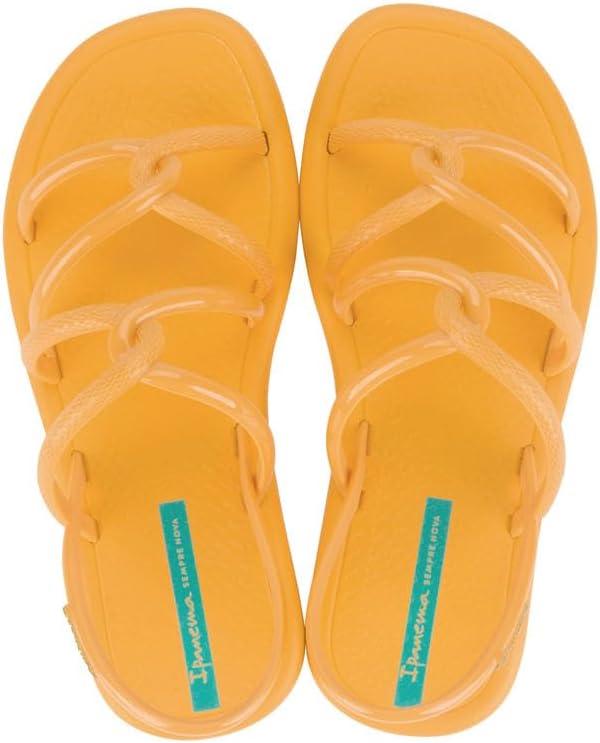 imageIpanema Meu Sol Womens Sandals  Strappy Sandals for Women Flat Sandals Comfortable Dressy Women Sandals Summer Dress Sandals wBackstrap Water Resistant Easy to CleanYellowBlue