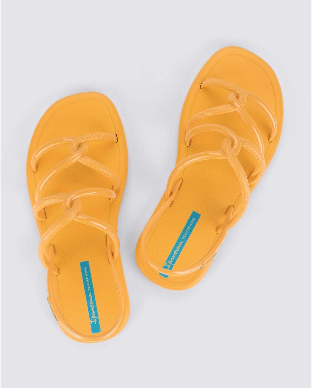 imageIpanema Meu Sol Womens Sandals  Strappy Sandals for Women Flat Sandals Comfortable Dressy Women Sandals Summer Dress Sandals wBackstrap Water Resistant Easy to CleanYellowBlue