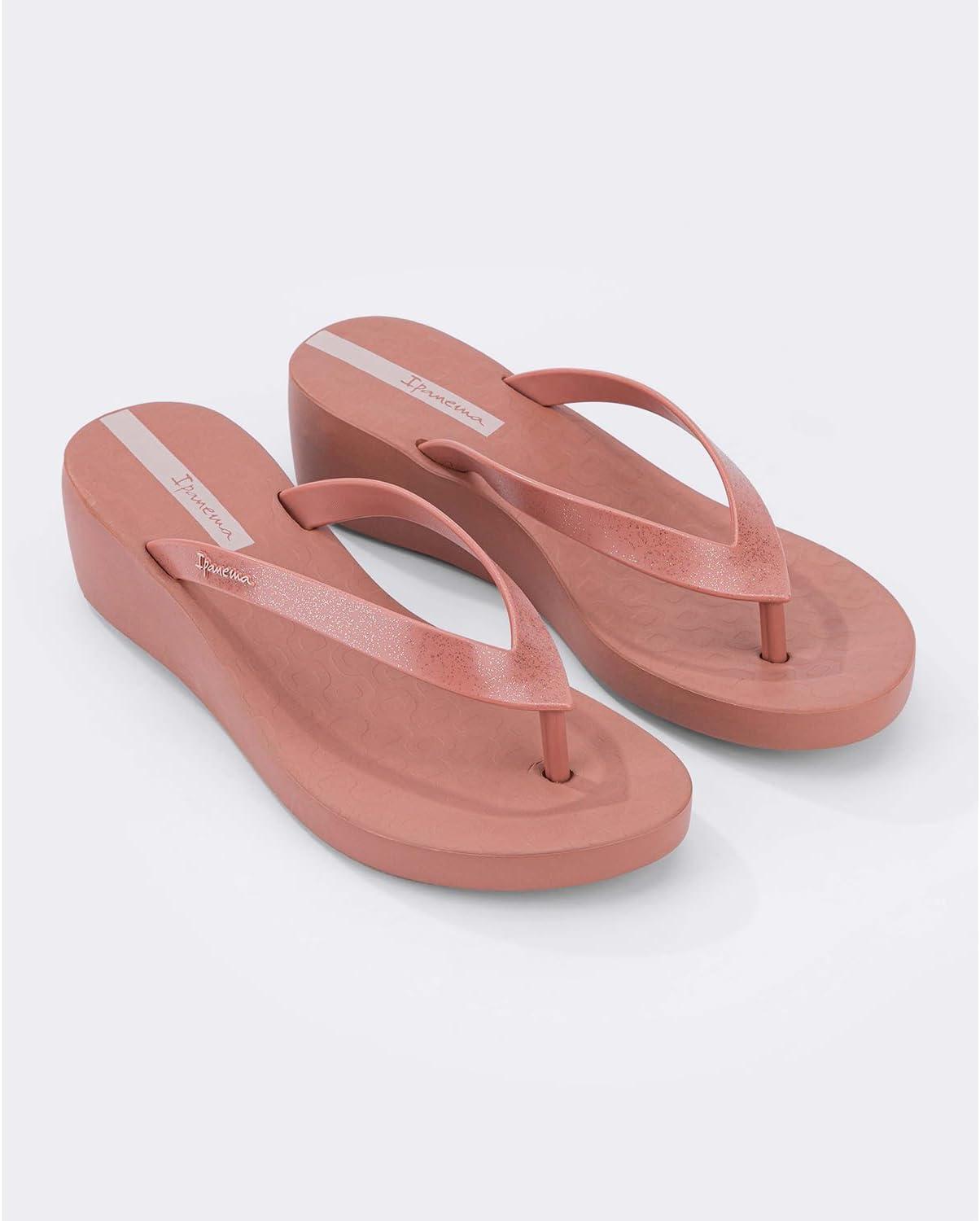 imageIpanema Selfie Womens Platform Flip Flops  Comfortable and Trendy Summer Platform Thong Sandals Wedge Sandals Summer Dress Sandals Dressy Flip Flops with Arch Support NonSlipPinkPink