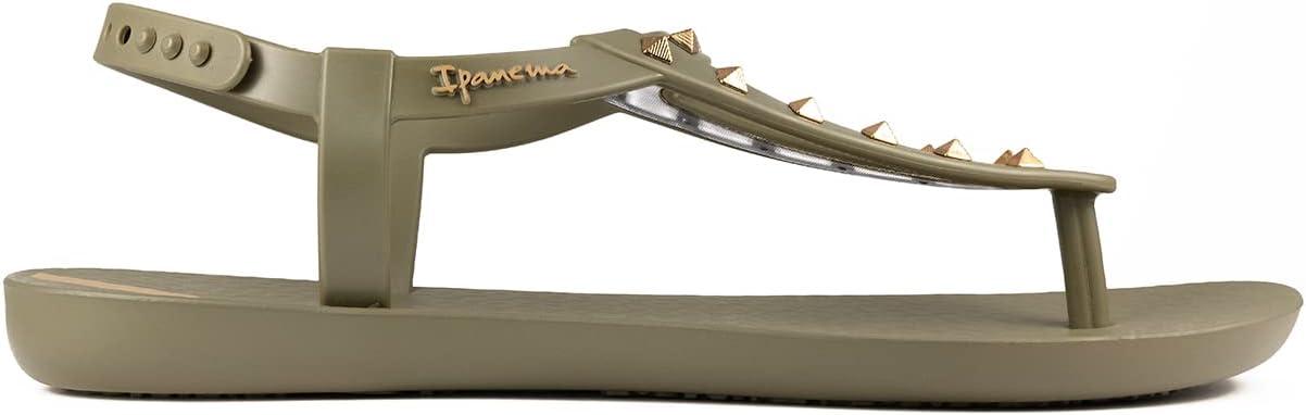 imageIpanema Womens Class Rockstar Sandals  Comfortable and Trendy Studded Sandals for Women with ThongStyle Toe Post and Adjustable Ankle Strap Closure